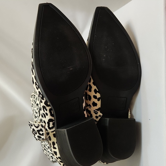 Dingo By Dan Post Snow Leopard Leather Heeled Western Cowgirl Boots (W Size 8.5) - Picture 10 of 15